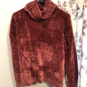 Chenille material sweater
